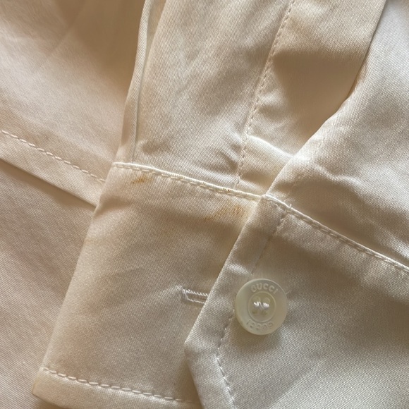 Gucci white king sleeve button down size 38 - Picture 5 of 7